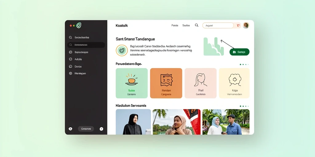 Tampilan antarmuka yang menarik dan mudah digunakan.