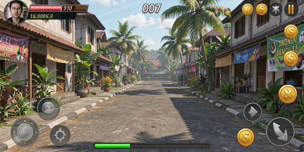 Screenshot antarmuka pengguna yang intuitif.