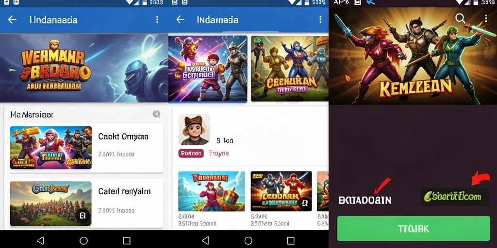 Tampilan awal yang menarik dan mudah dinavigasi.