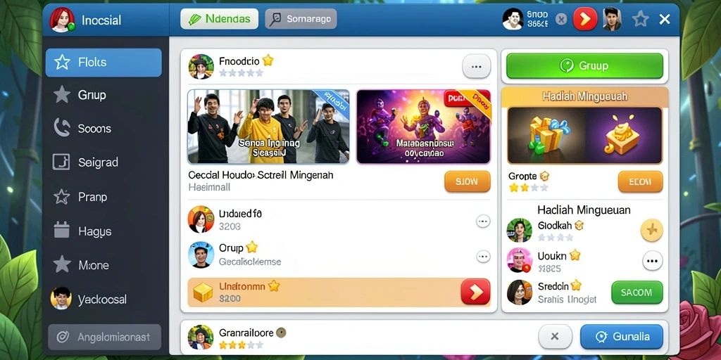 Tampilan antarmuka yang sederhana dan menyenangkan.