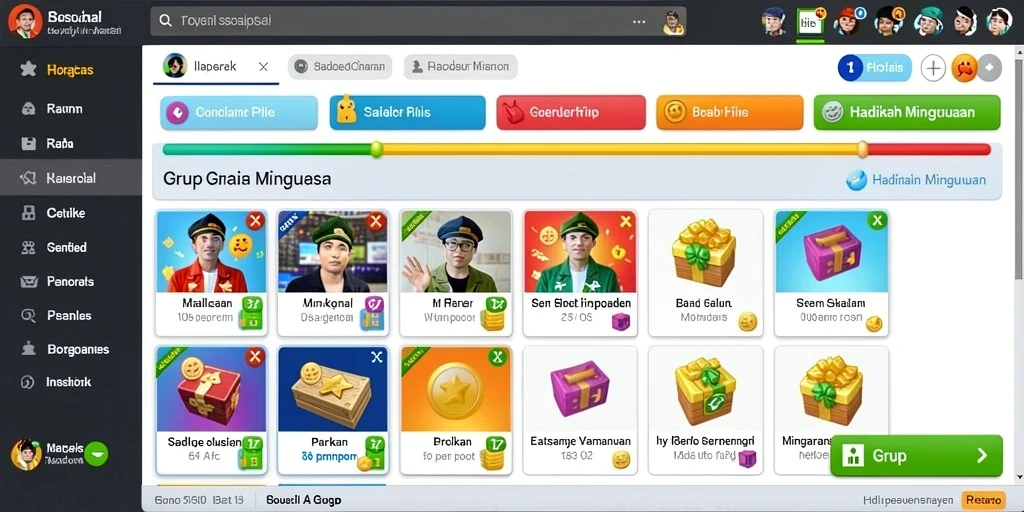Tampilan grafis yang memukau dalam game.