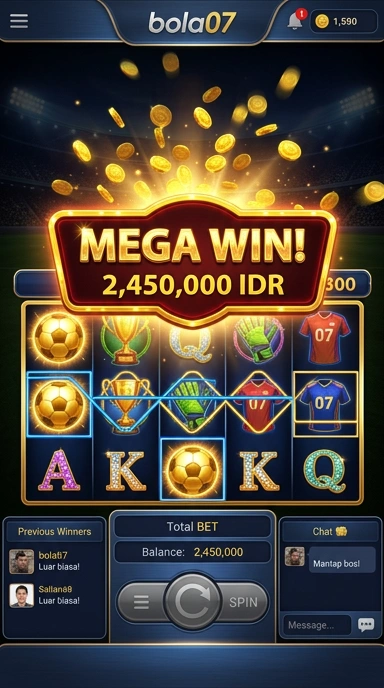 Cuplikan layar menu unduhan bola07 untuk perangkat Android